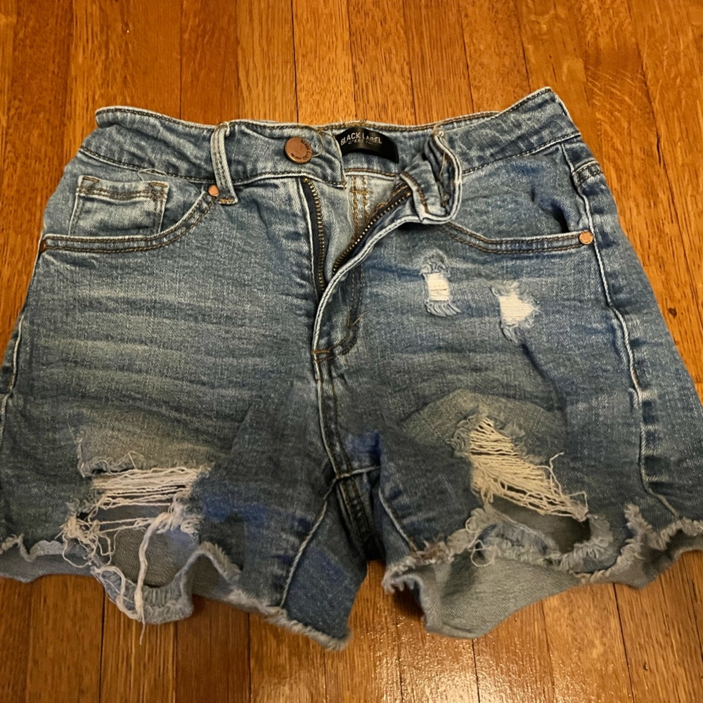 Black label Distressed Shorts Size Small